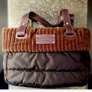 Kate Spade Womens Purse Quilted Puffer Tote Black